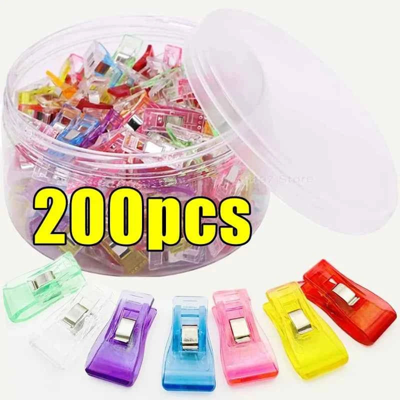 Plastic Sewing Clips 50pcs - Strong Wonder Clips for Quilting, Bag Making & Crafts