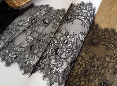 3 Meters Wide Eyelash Lace 35cm - Chantilly Lace Trim for Garments