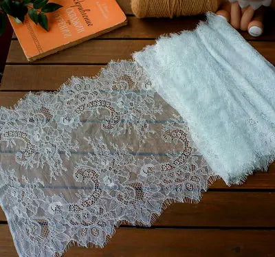 3 Meters Wide Eyelash Lace 35cm - Chantilly Lace Trim for Garments