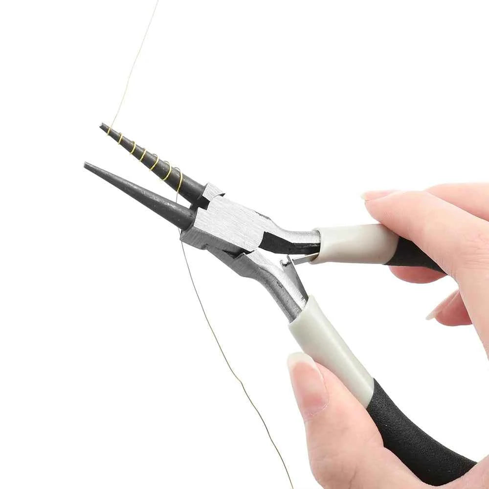 Portable Jewelry Pliers Tool Kit - Needle Nose, Round Nose & Tweezers for Jewelry Making