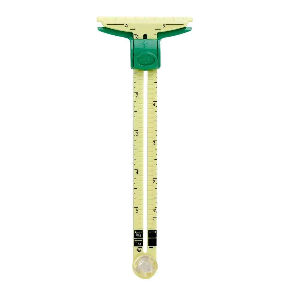5-IN-1 Sewing Seam Ruler - Multi-Function Measuring Gauge for Quilting & Pattern Drafting