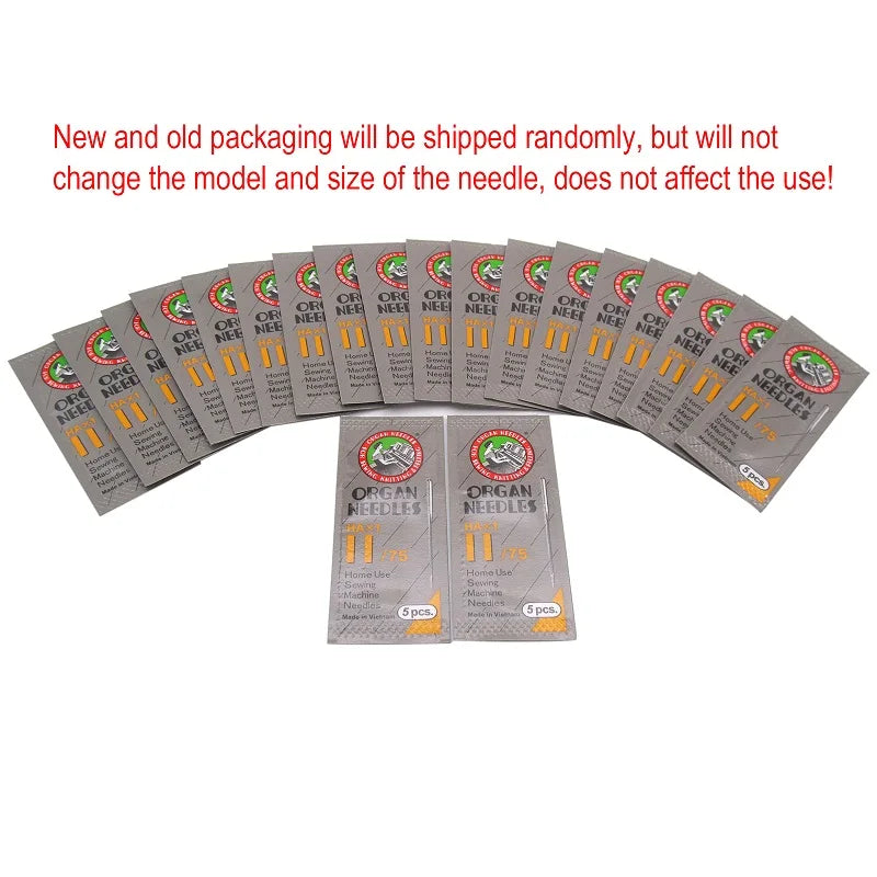 100pcs Organ Sewing Machine Needles - HAx1 130/705H for Domestic Machines (Singer, Brother, Janome)