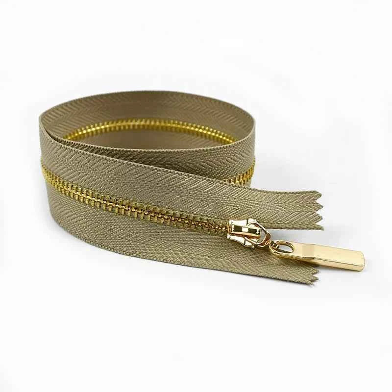 4-Pack 3# Metal Zippers - 15-70cm Close-End & Open-End Zippers for Bags, Garments & Repairs