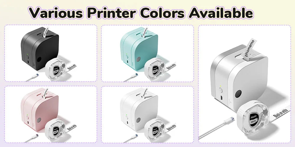 P12 PRO Label Maker Machine - Bluetooth Inkless Label Printer for Fabric & Satin Ribbon