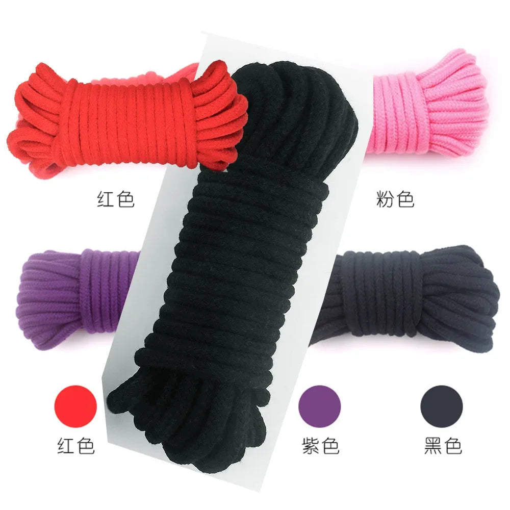 10 Meters 8mm Soft Cotton Drawstring Cord - For Hoodies, Joggers & Waistbands