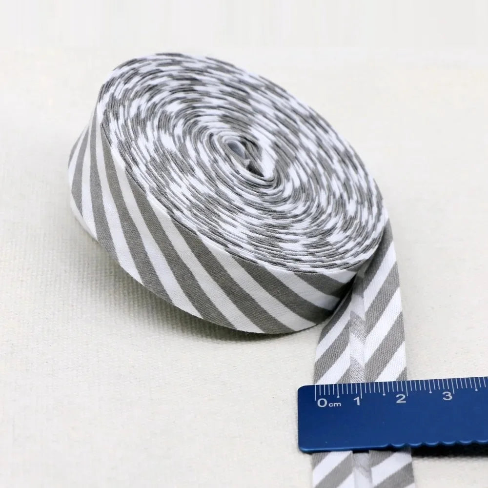 20mm Dot Print Bias Binding Tape 5m or 10m - Cotton Bias Tape for Sewing & Crafts