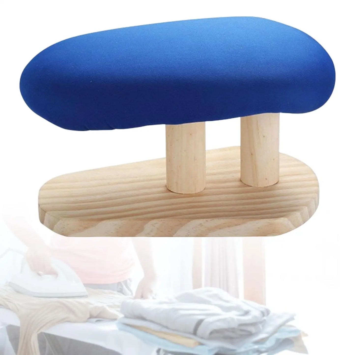Sleeve Ironing Board - Wooden Tabletop Press for Cuffs & Collarson Sewing Compact