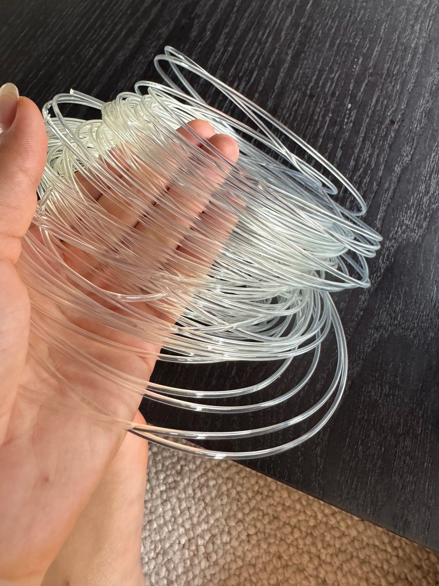 5 Yards Round Plastic Boning - 0.8-3mm Flexible Corset & Bra Boning