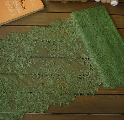 3 Meters Wide Eyelash Lace 35cm - Chantilly Lace Trim for Garments