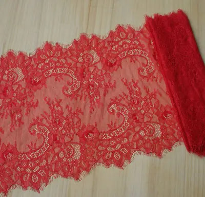 3 Meters Wide Eyelash Lace 35cm - Chantilly Lace Trim for Garments