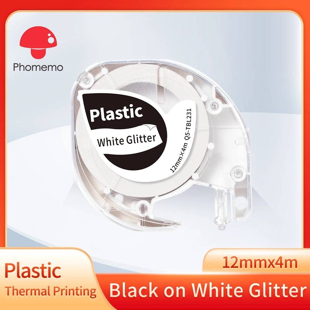 P12 PRO Label Maker Machine - Bluetooth Inkless Label Printer for Fabric & Satin Ribbon