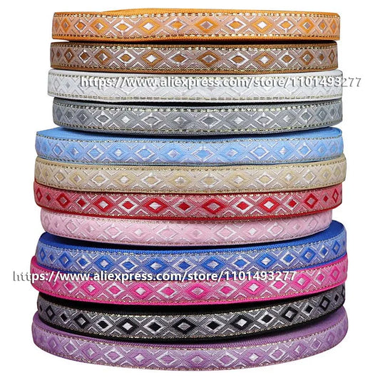 12mm Vintage Ethnic Embroidery Jacquard Ribbon - Decorative Webbing Tape for Bags & Clothing