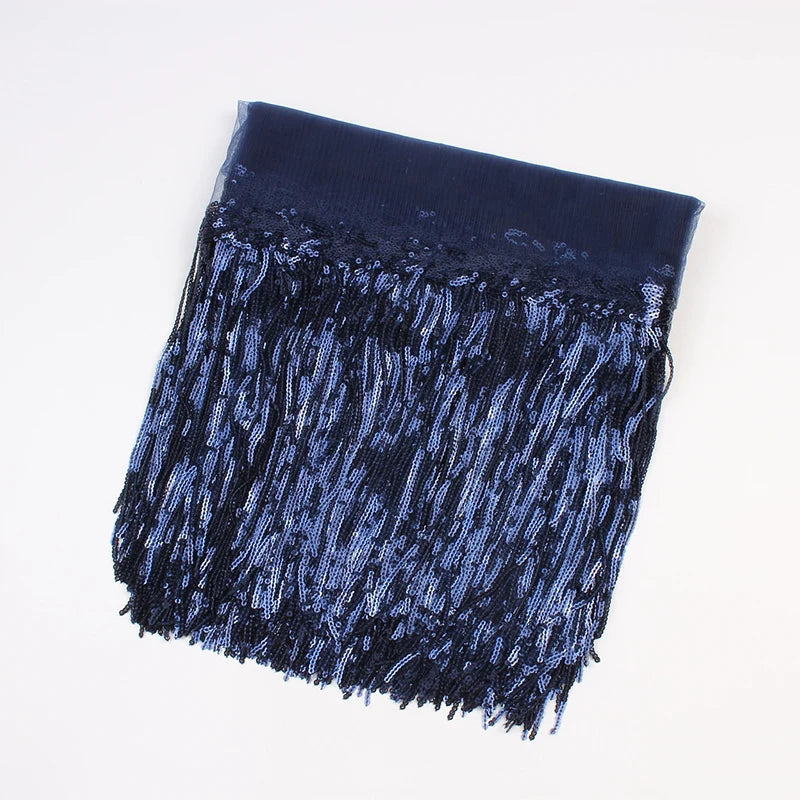 2 Yards Sequin Tassel Lace Ribbon 30cm -  Party Dress Trim