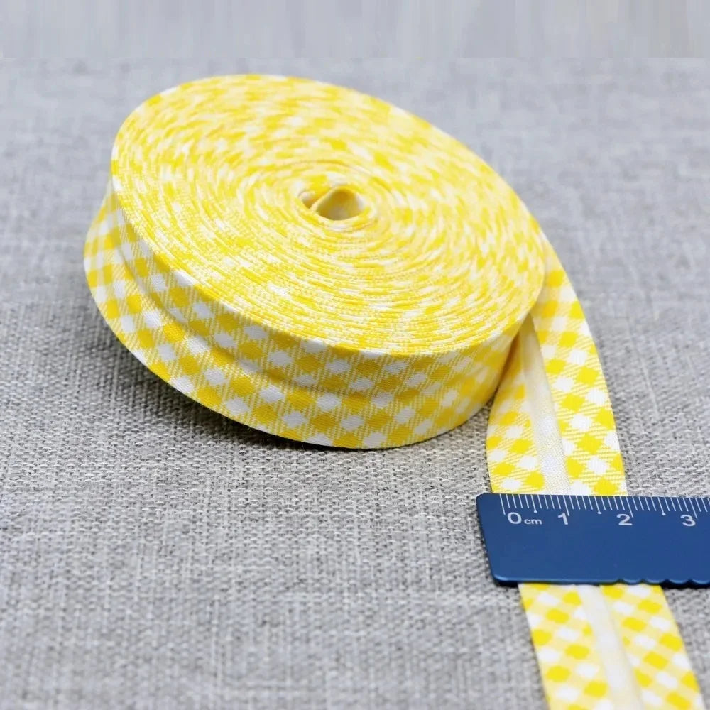 20mm Dot Print Bias Binding Tape 5m or 10m - Cotton Bias Tape for Sewing & Crafts