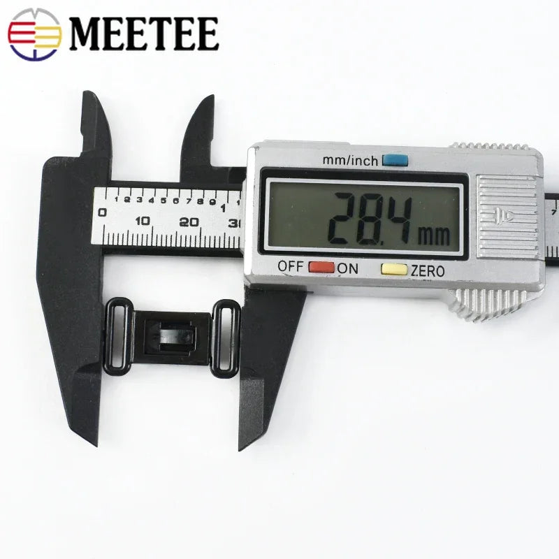 30 or 50 Pieces Plastic Bra Buckles 12.5mm - Adjustable Strap Clasps for Lingerie & Swimwear