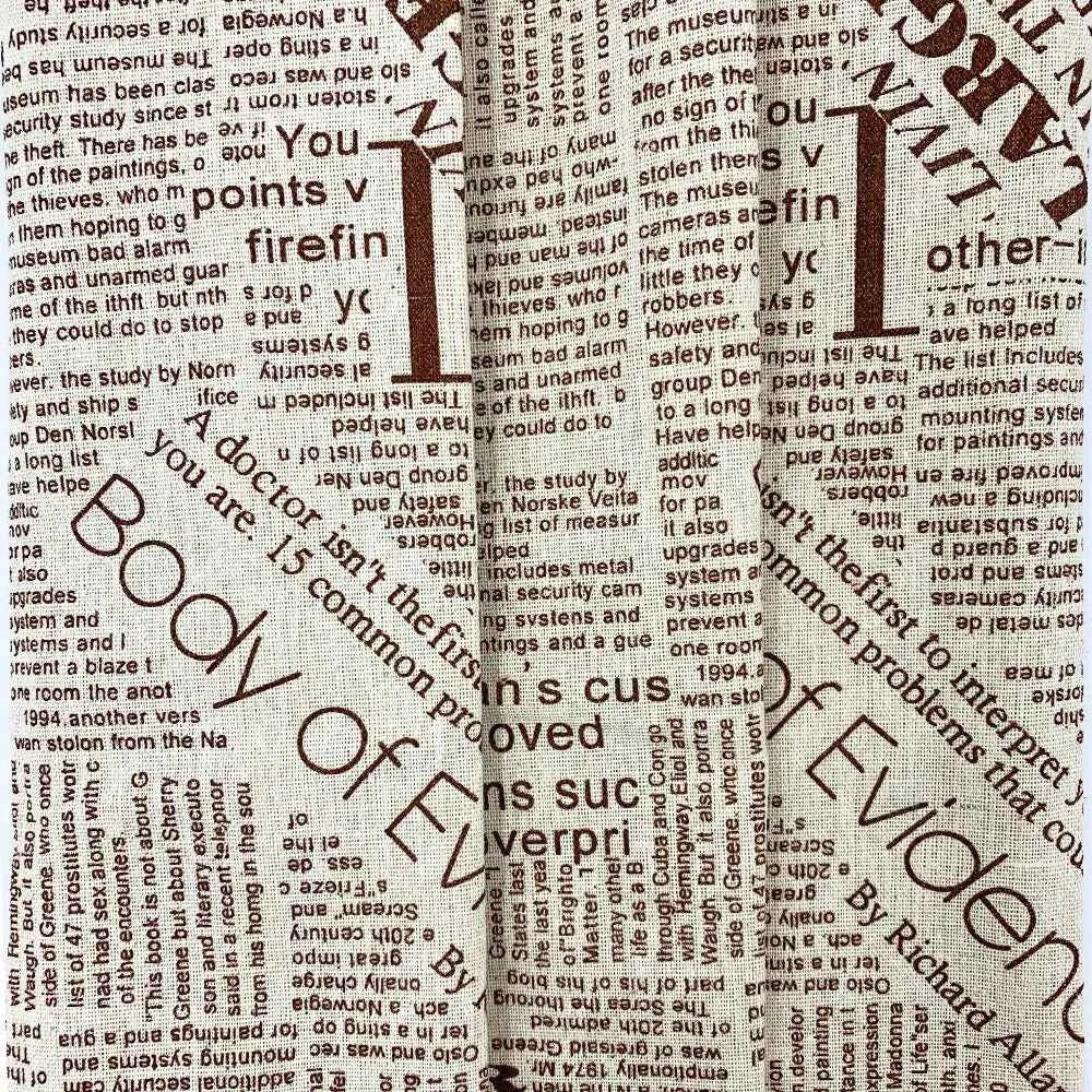 Printed Canvas Fabric 45x145cm - Decorative Cotton Canvas for Bags, Crafts & Home Décor