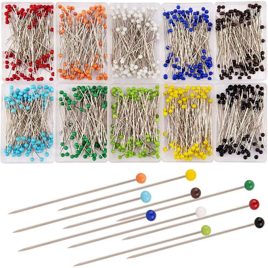 Dressmakers Pins  - Glass heads