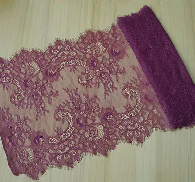 3 Meters Wide Eyelash Lace 35cm - Chantilly Lace Trim for Garments