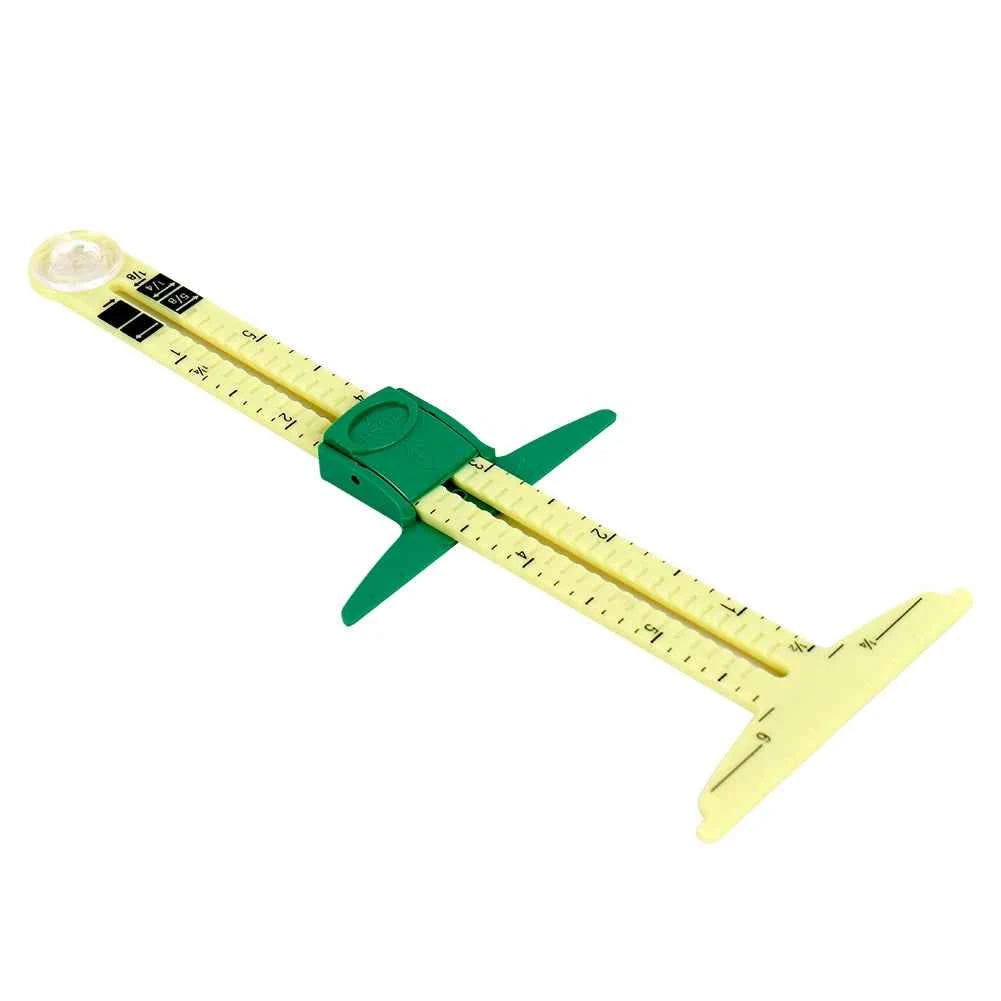 5-IN-1 Sewing Seam Ruler - Multi-Function Measuring Gauge for Quilting & Pattern Drafting