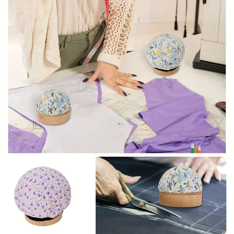 Premium Solid Wood Underwear Ironing Pad - Chunky Round Mushroom Ironing Board Sewing  Diy Craft