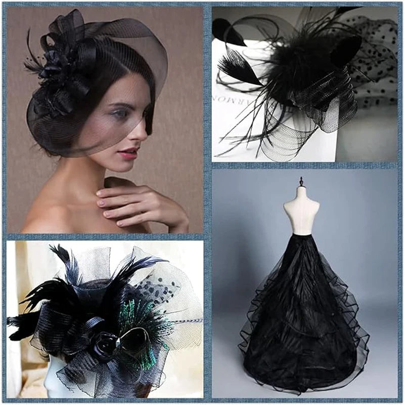 Horsehair Braid 50 Yards - Polyester Boning for Evening Gowns, Wedding Dresses & Fascinators