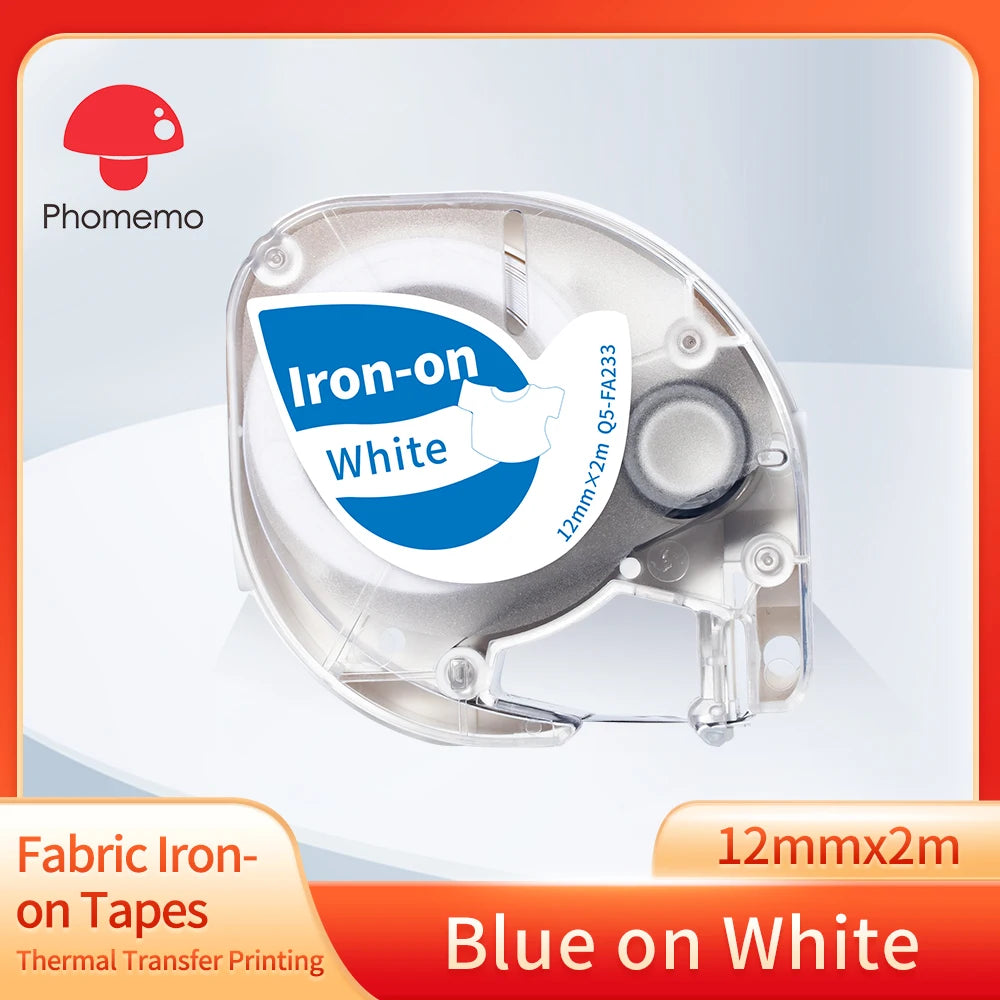 P12 PRO Label Maker Machine - Bluetooth Inkless Label Printer for Fabric & Satin Ribbon