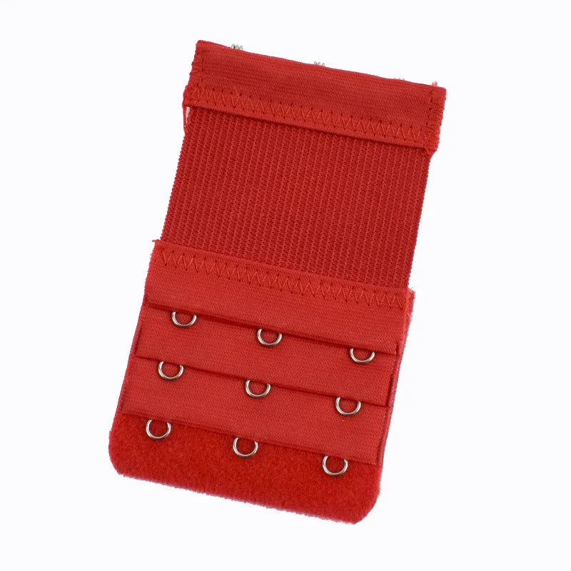 Bra Strap Extension 3-Row Hook & Eye - Adjustable Bra Extenders (2/5/10 Pack)
