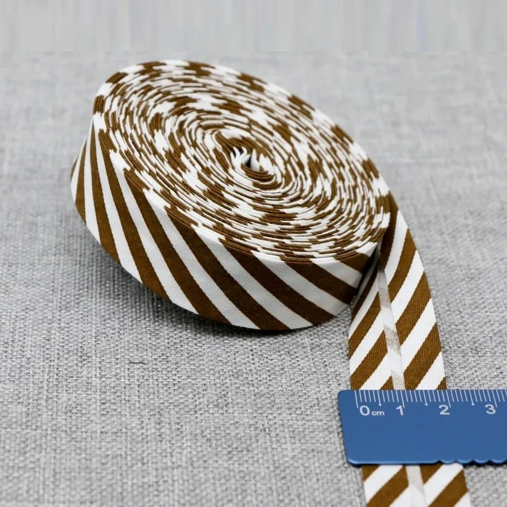 20mm Dot Print Bias Binding Tape 5m or 10m - Cotton Bias Tape for Sewing & Crafts