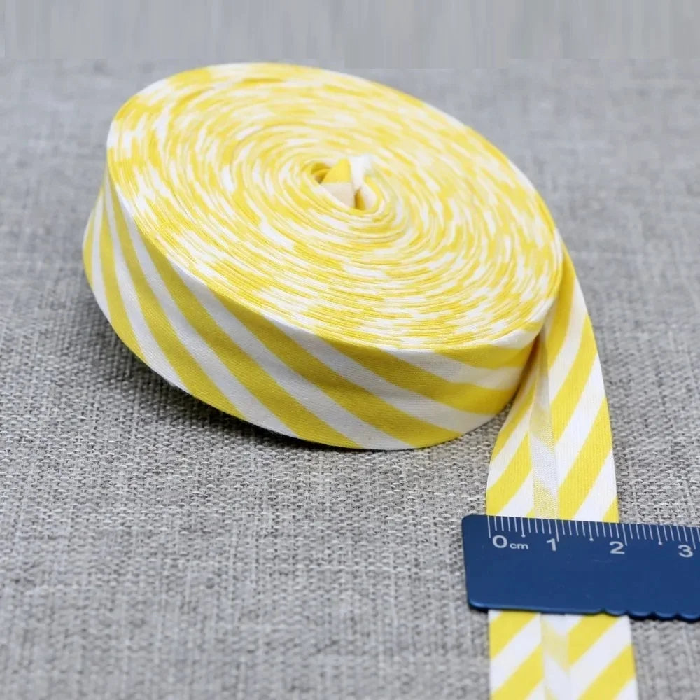 20mm Dot Print Bias Binding Tape 5m or 10m - Cotton Bias Tape for Sewing & Crafts