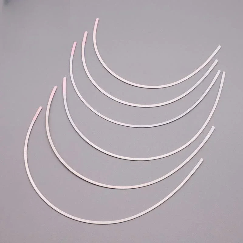 White Bra Underwires 12 Pieces - Professional Lingerie Making Supplies for Bustiers & Bras