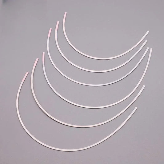 White Bra Underwires 12 Pieces - Professional Lingerie Making Supplies for Bustiers & Bras