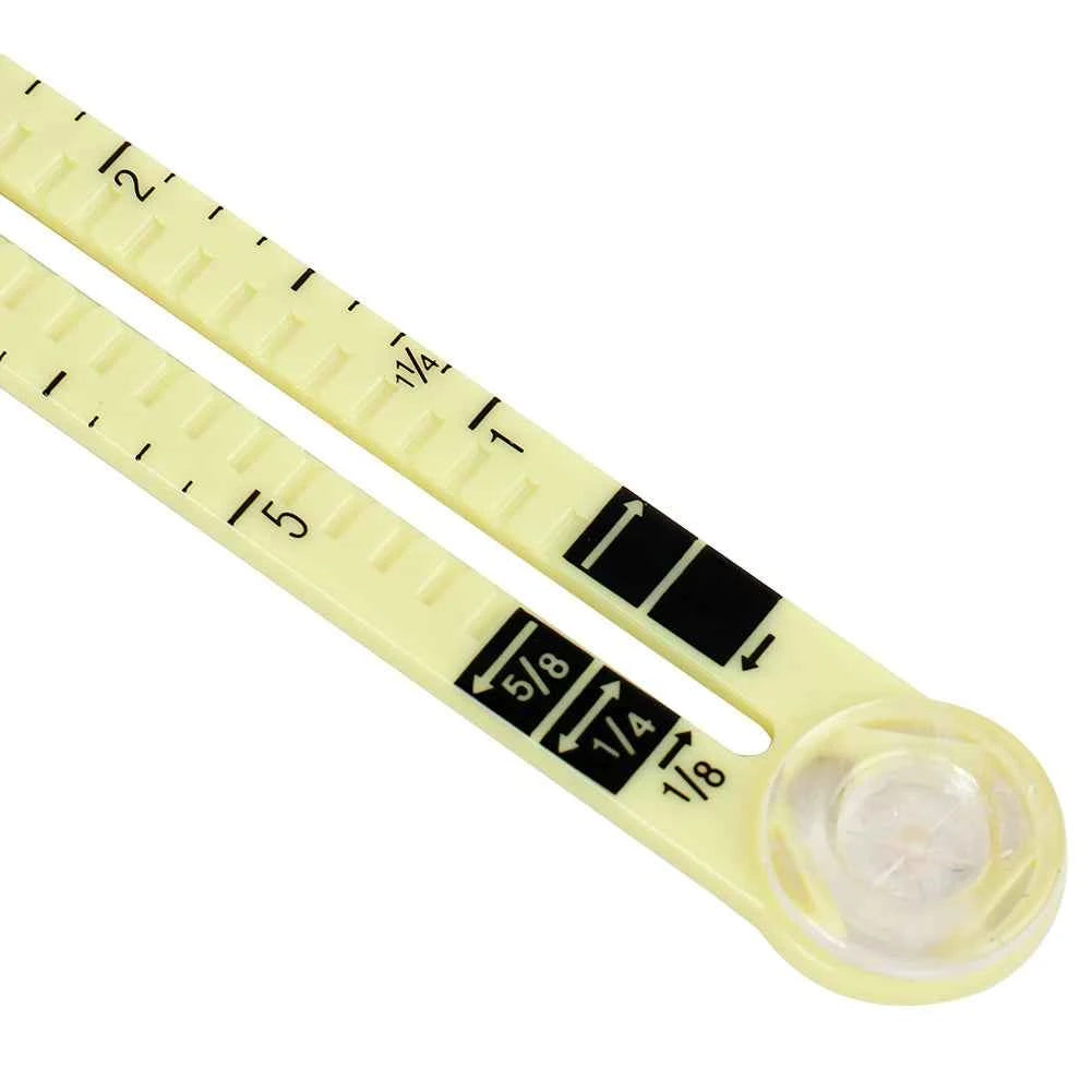 5-IN-1 Sewing Seam Ruler - Multi-Function Measuring Gauge for Quilting & Pattern Drafting
