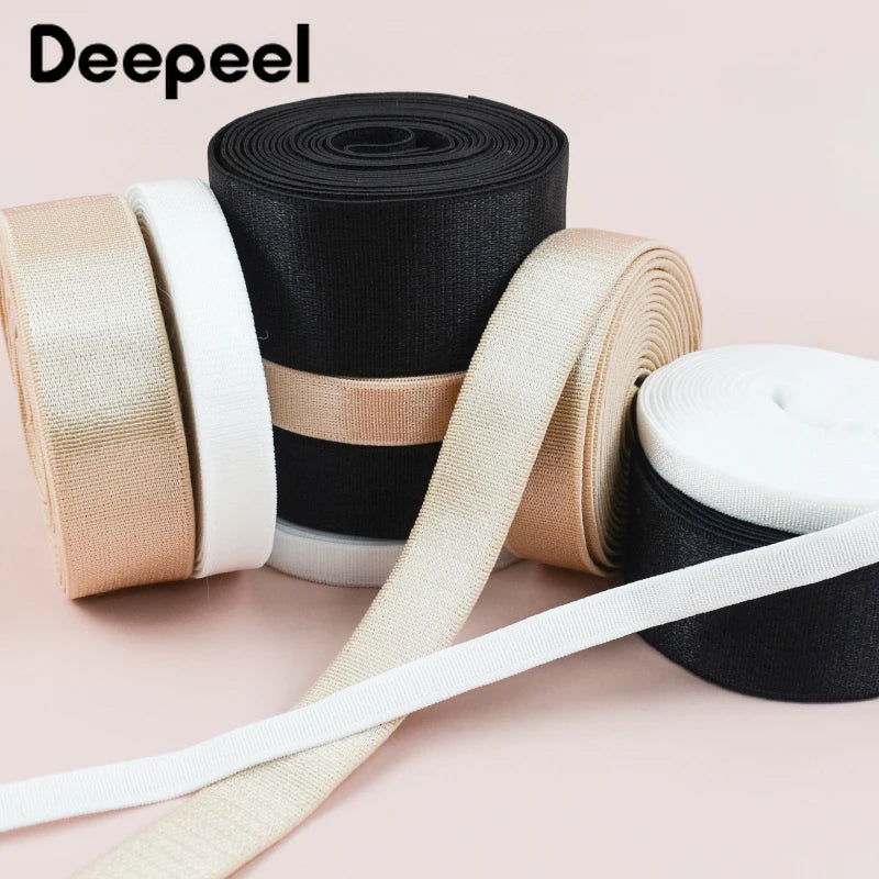 10 Meters Plain Elastic Band - For Bra Straps & Waistbands (6-30mm)