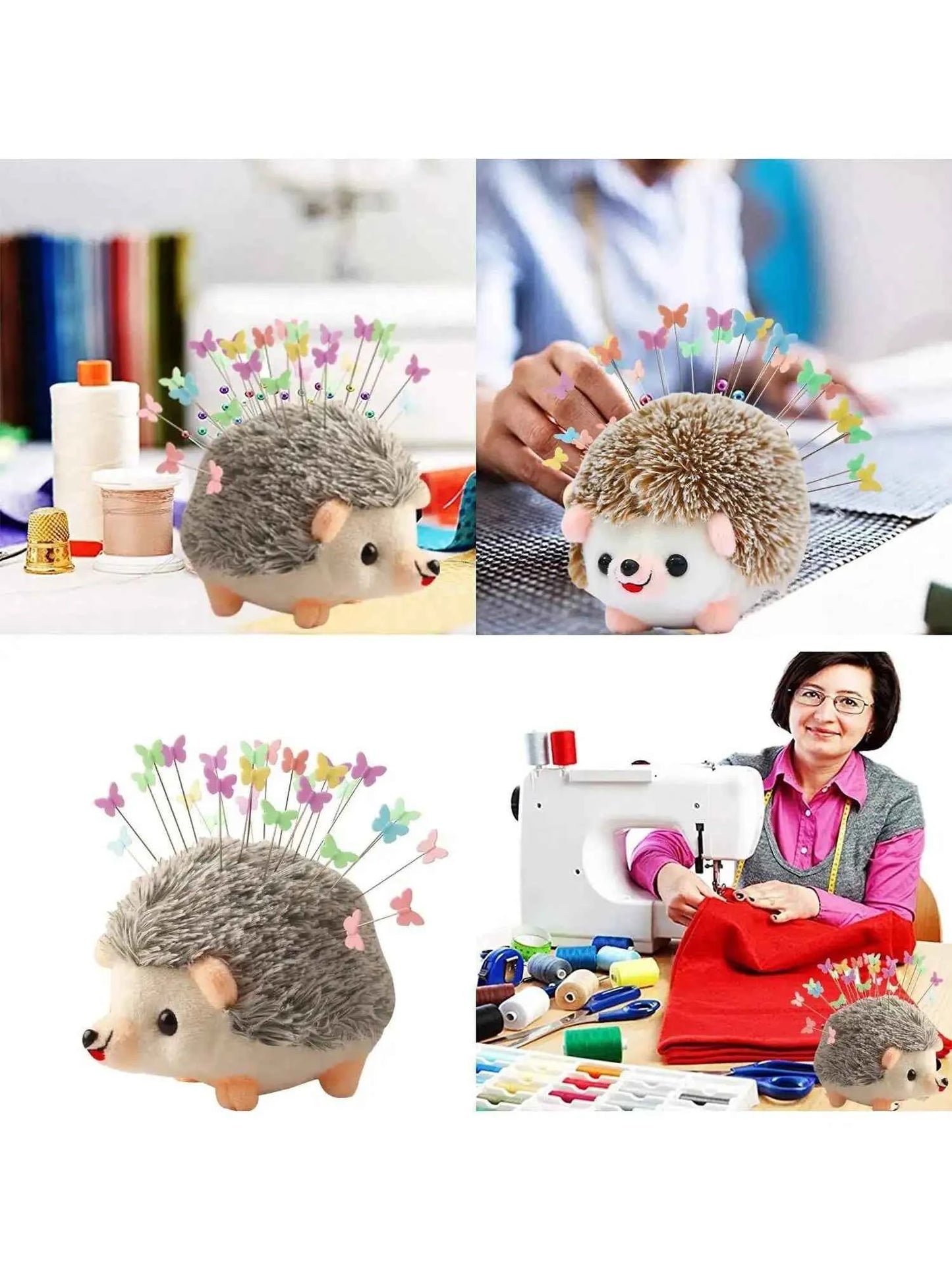Hedgehog Pin Cushion - Cute Needle Holder for Sewing, Quilting & Embroidery Supplies