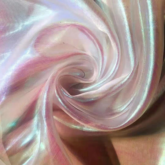 Laser Tulle Mesh Fabric 150x100cm - Multicolor Organza for Stage Costumes & DIY Sewing