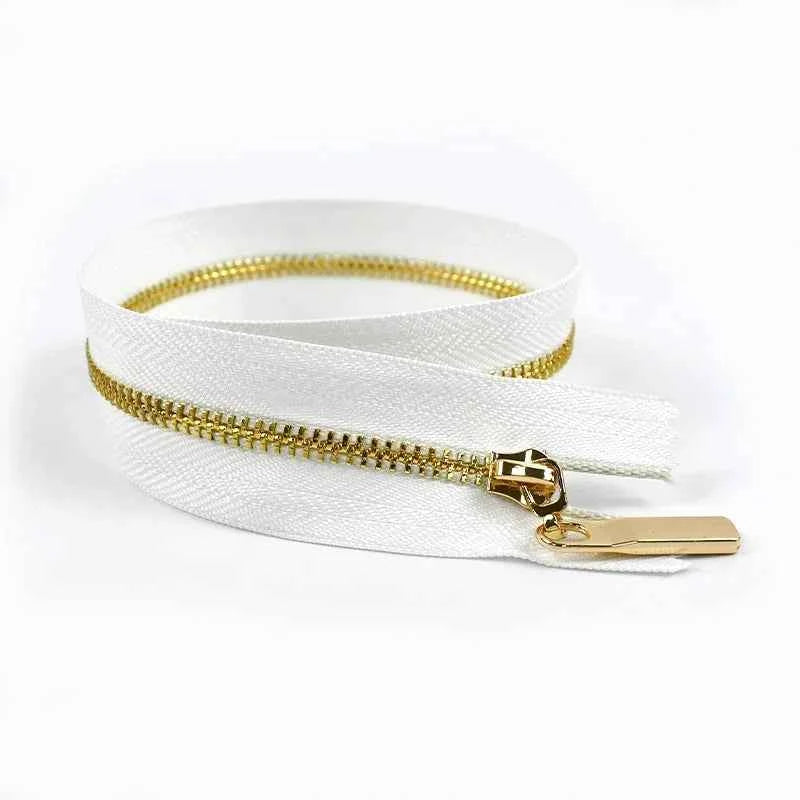 4-Pack 3# Metal Zippers - 15-70cm Close-End & Open-End Zippers for Bags, Garments & Repairs