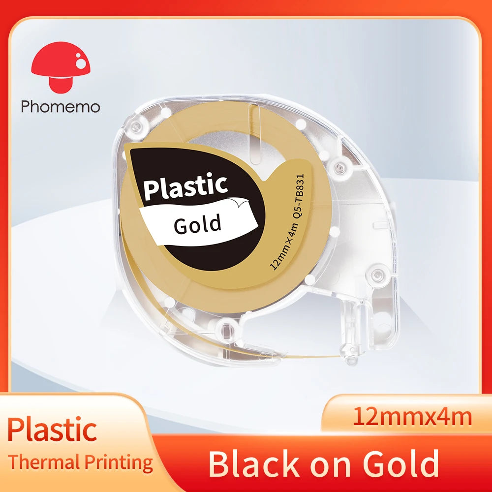 P12 PRO Label Maker Machine - Bluetooth Inkless Label Printer for Fabric & Satin Ribbon