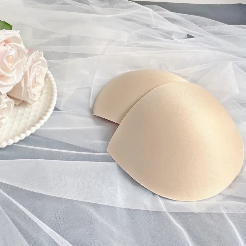 4 Pairs Breathable foam Bra Pads - Soft Chest Cups for Swimwear & Dresses (S-XXXL)