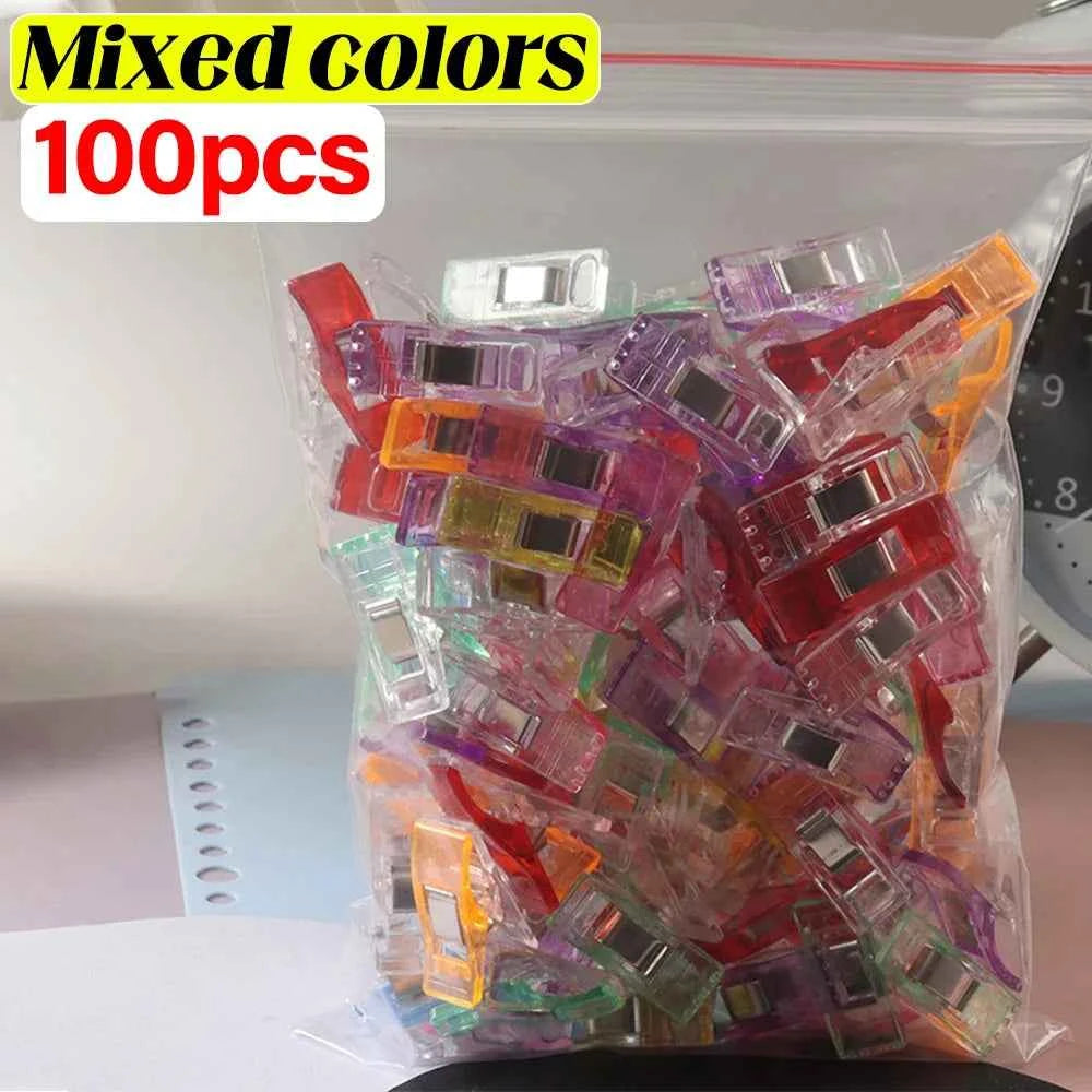 Plastic Sewing Clips 50pcs - Strong Wonder Clips for Quilting, Bag Making & Crafts