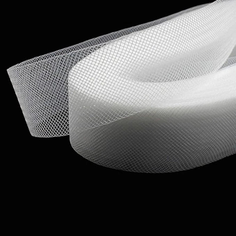 Horsehair Braid 50 Yards - Polyester Boning for Evening Gowns, Wedding Dresses & Fascinators