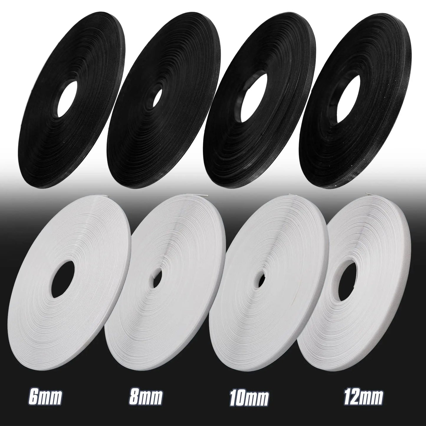 Polyester Boning 50 Yards - Multiple Widths (6mm-12mm) for Corsets, Bras & Wedding Dresses