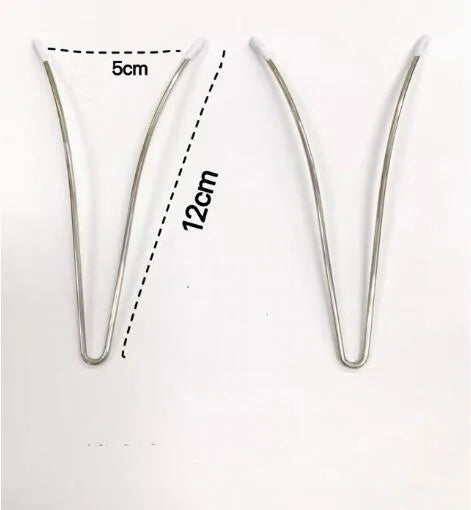 5pcs V-Shape Stainless Steel Underwires - Shaping Underwires for Bras & Swimwear