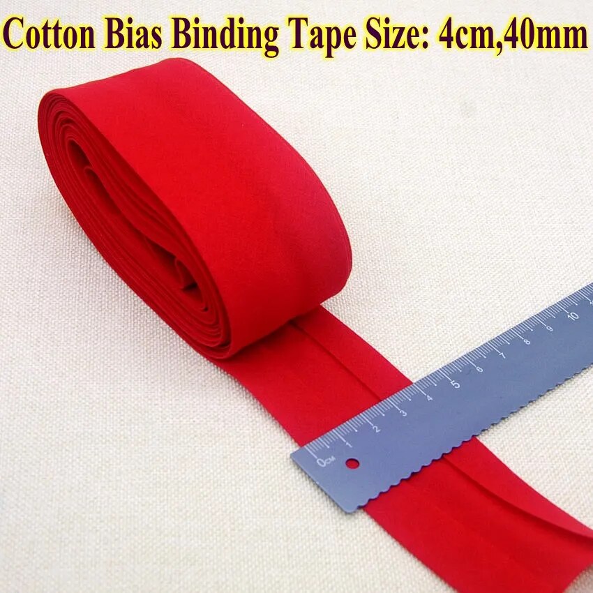 Cotton Bias Binding Tape  - Size 4cm x5 meters