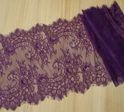 3 Meters Wide Eyelash Lace 35cm - Chantilly Lace Trim for Garments