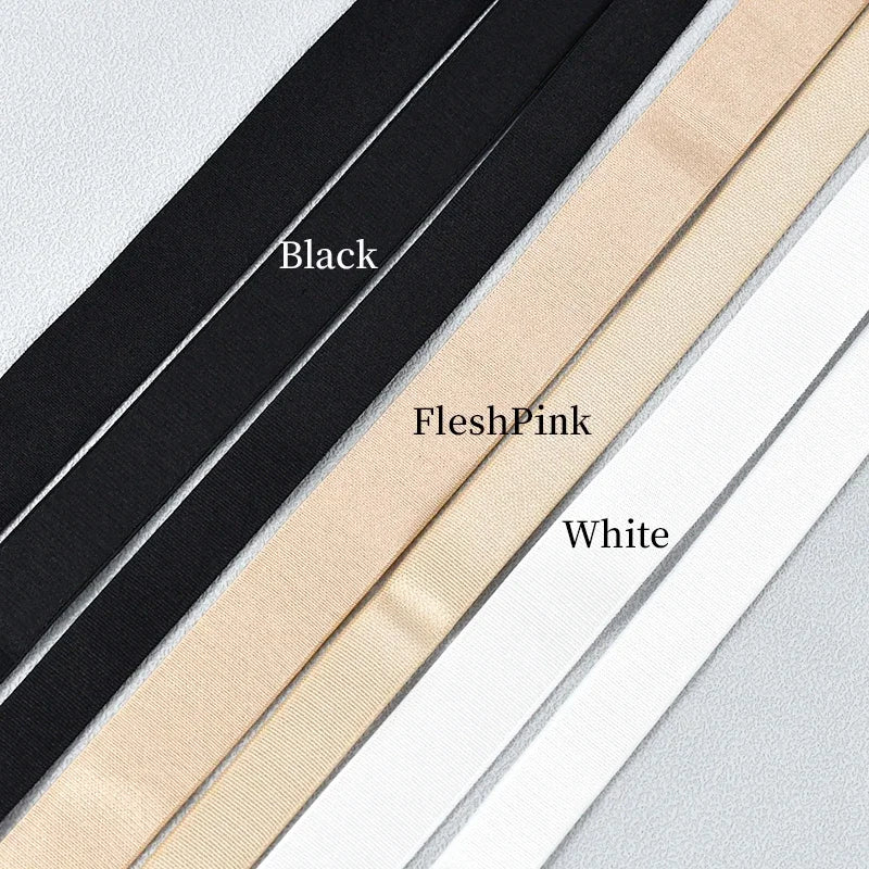 10 Meters Plain Elastic Band - For Bra Straps & Waistbands (6-30mm)