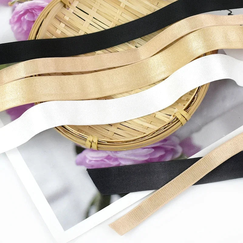 10 Meters Plain Elastic Band - For Bra Straps & Waistbands (6-30mm)