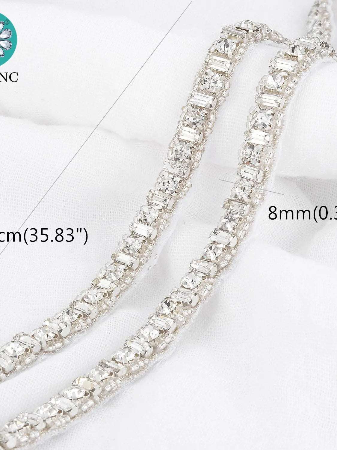 (1 YARD) Silver clear bridal beaded crystal rhinestone applique trim belt gold sewing iron on for wedding dress clothing WDD0278