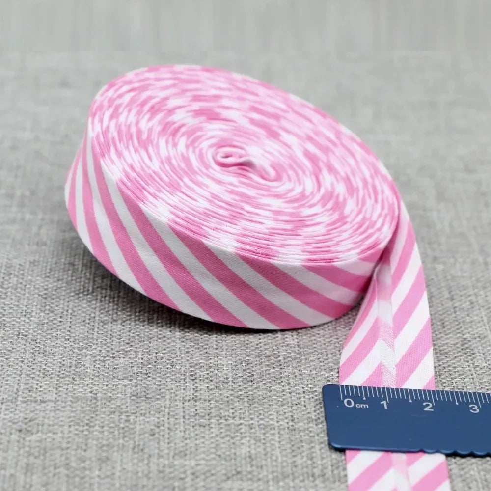 20mm Dot Print Bias Binding Tape 5m or 10m - Cotton Bias Tape for Sewing & Crafts