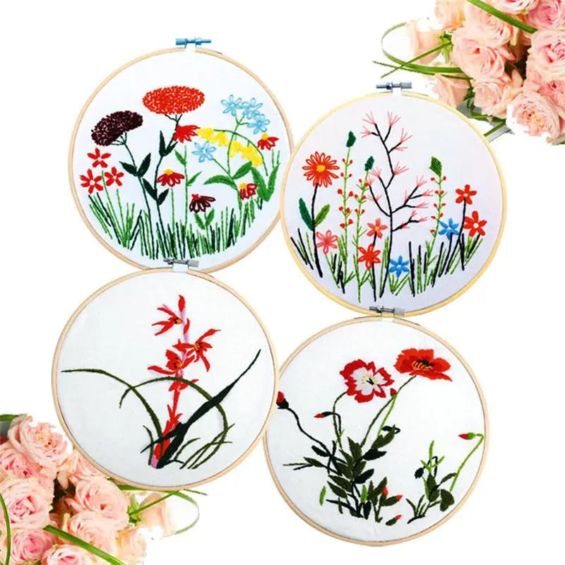 Wooden Embroidery Hoops Frame Set 10pcs/Set 10-30cm