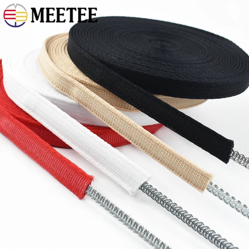 10mm Nylon Bra Underwire Casing - 5-20M Plush Channeling Tape for Lingerie